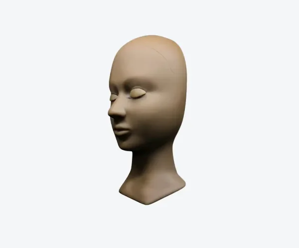 Silicon Eyelash Mannequin Head